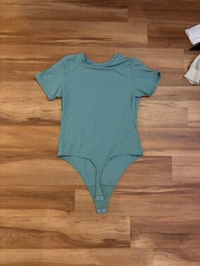 Target Short Sleeve Teal Bodysuit